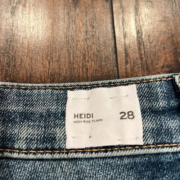 Hudson Heidi high rise flare jeans size 28 in EUC distressed - Picture 5 of 10